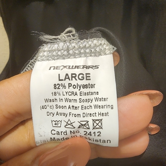 Nexwears Men's Black and gray Cicling Bib tight active Performance size Large - Picture 8 of 11